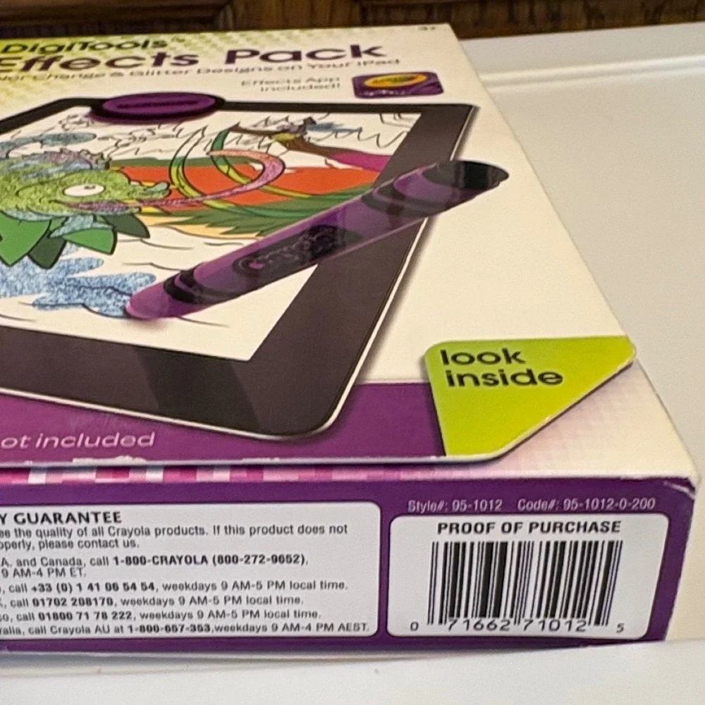 Crayola DigiTools Effects Pack iPad Digital Art Kit Purple 95-1012 New